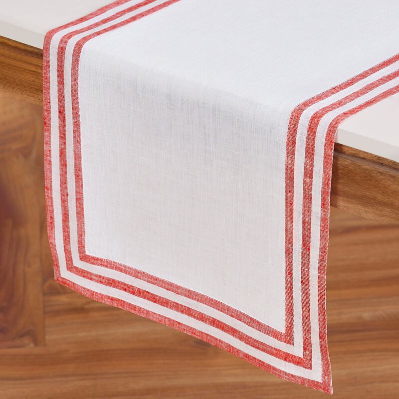 Solino Home 100% Pure Linen Table Runner - Mila