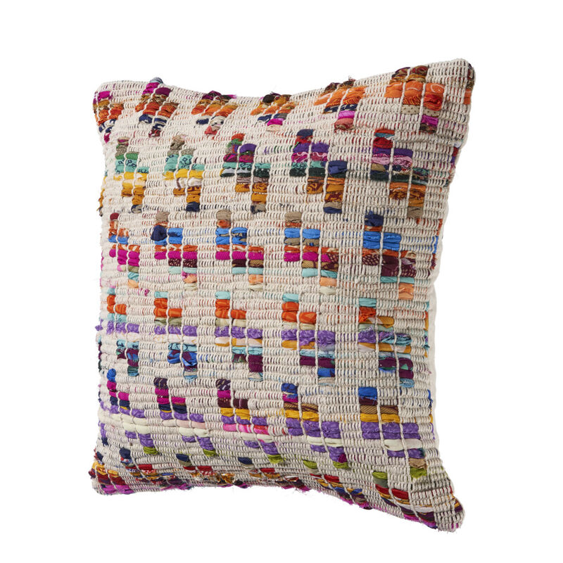 HomeRoots Set of Two Brown Eclectic Cotton Throw Pillow image number 4