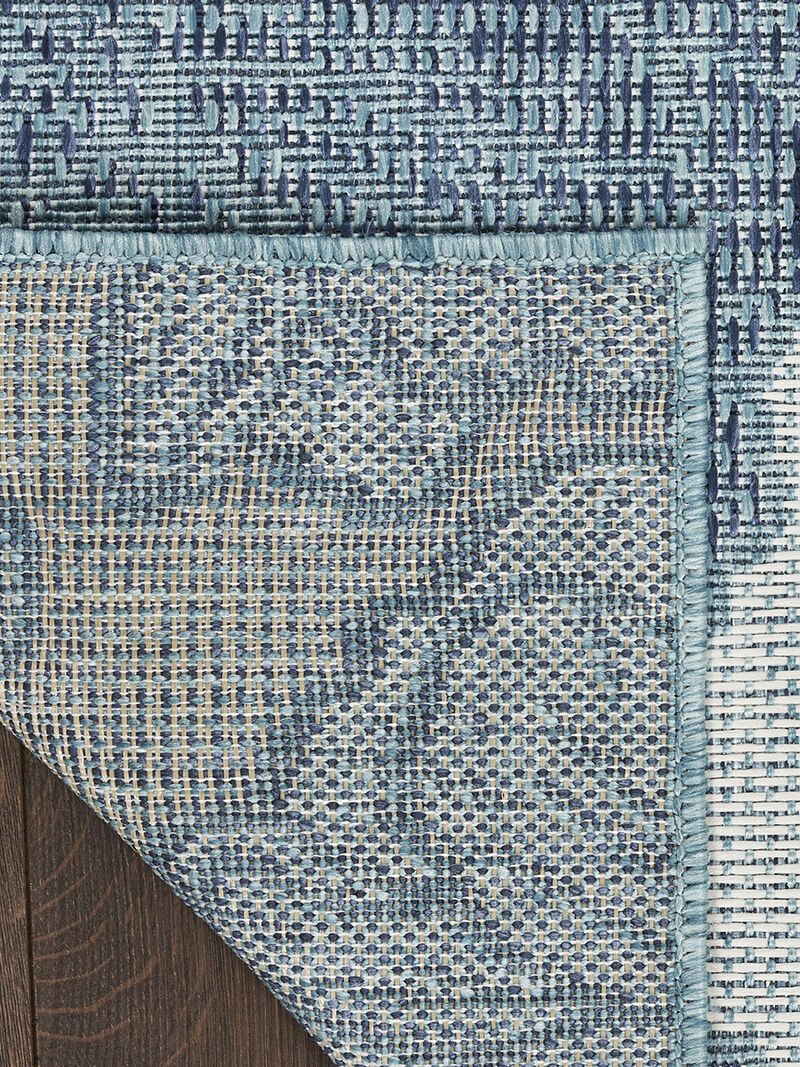 Garden Oasis GOA04 Blue 2' x 4' Rug