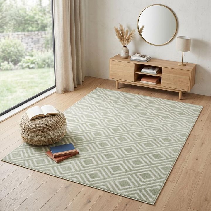 HomeRoots Geometric Area Rug