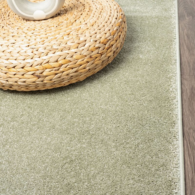 Haze Solid Low Pile Square Area Rug