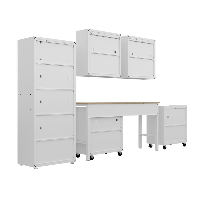 Fortress White 6-Piece Garage Set