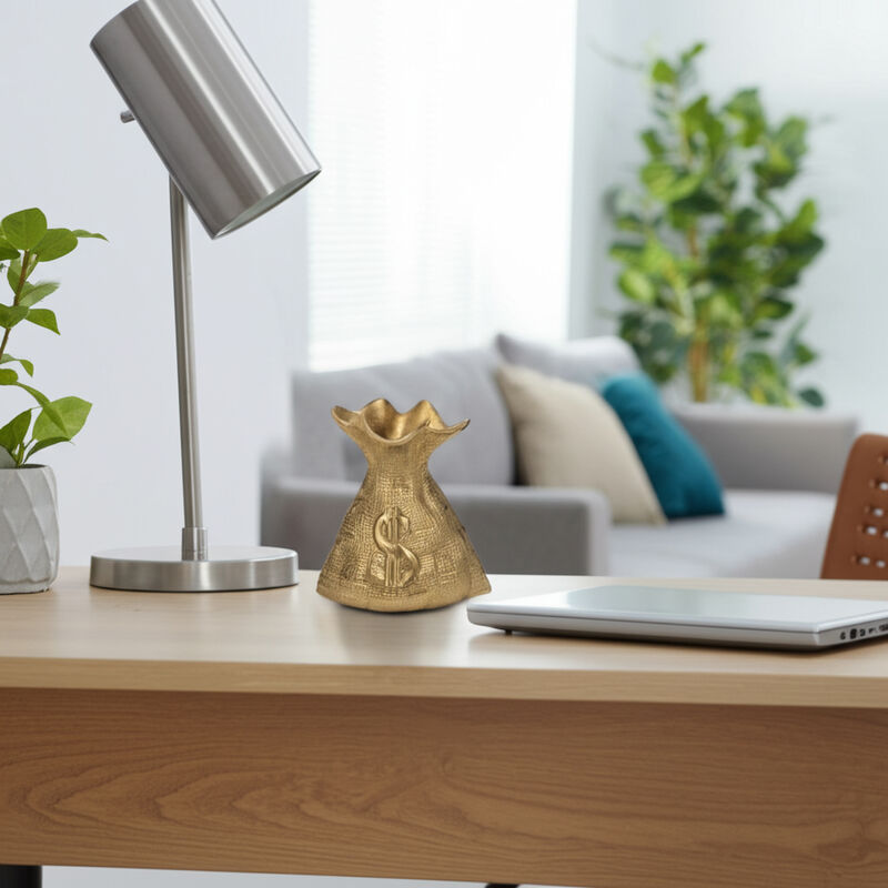 Embossed Money Bag Figurine