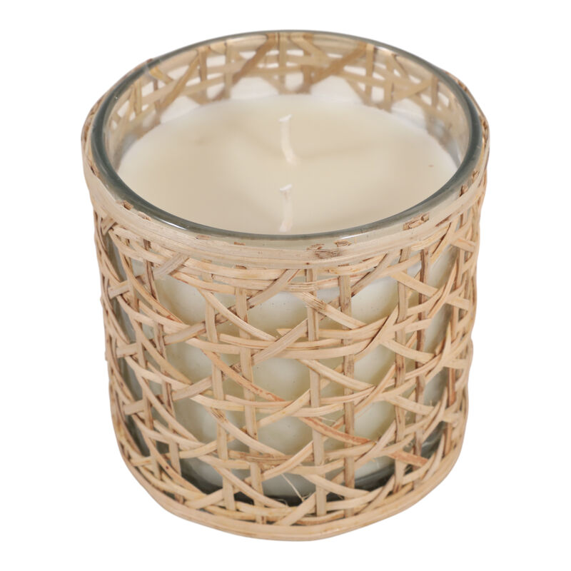 Jasmine Rattan On Glass Candle image number 4