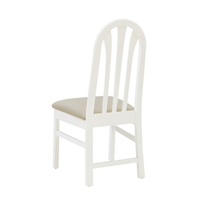 Linon Jesper White Chair Uph Seat