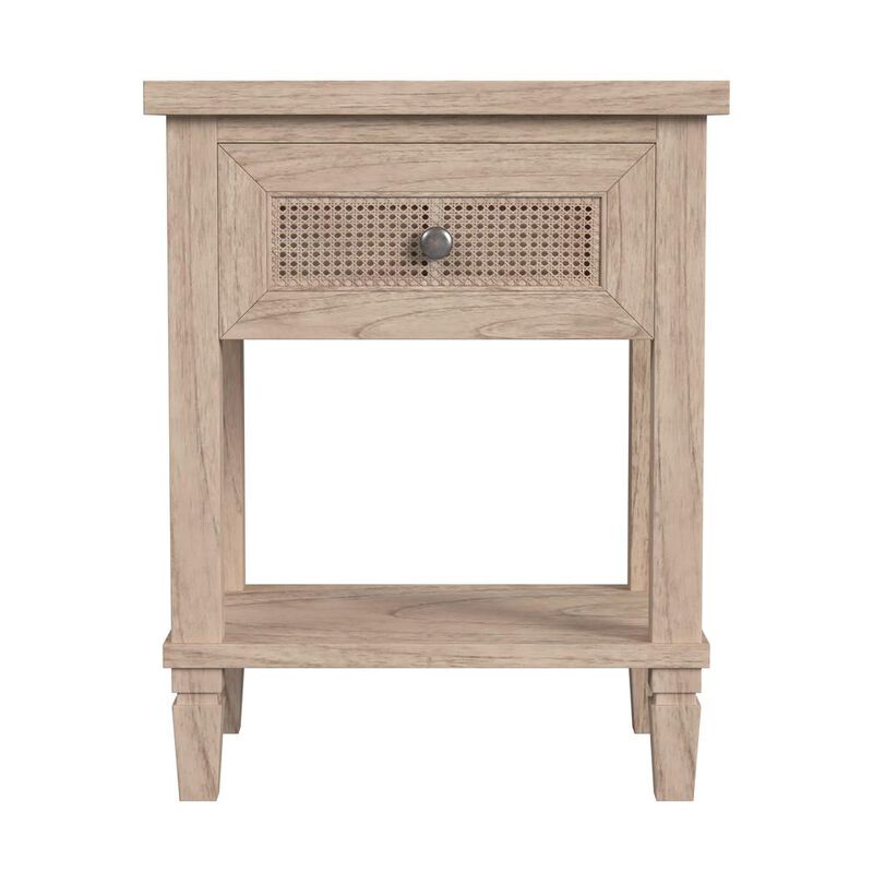Butler Specialty Flagstaff 1-Drawer Cane Nightstand, Natural