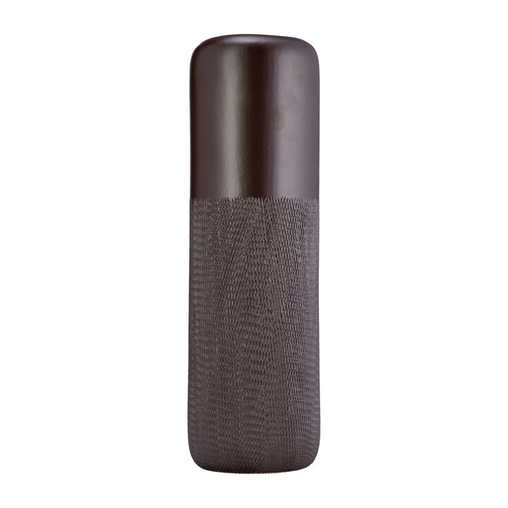 Cer, 18"h Grooved Vase, Java