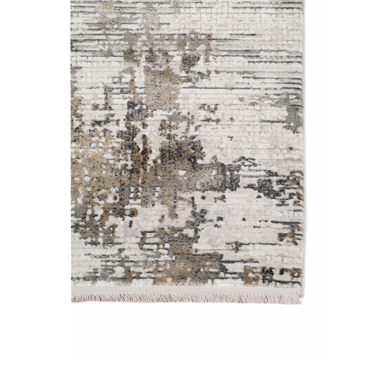 HomeRoots Oriental Hand Woven Area Rug With Fringe