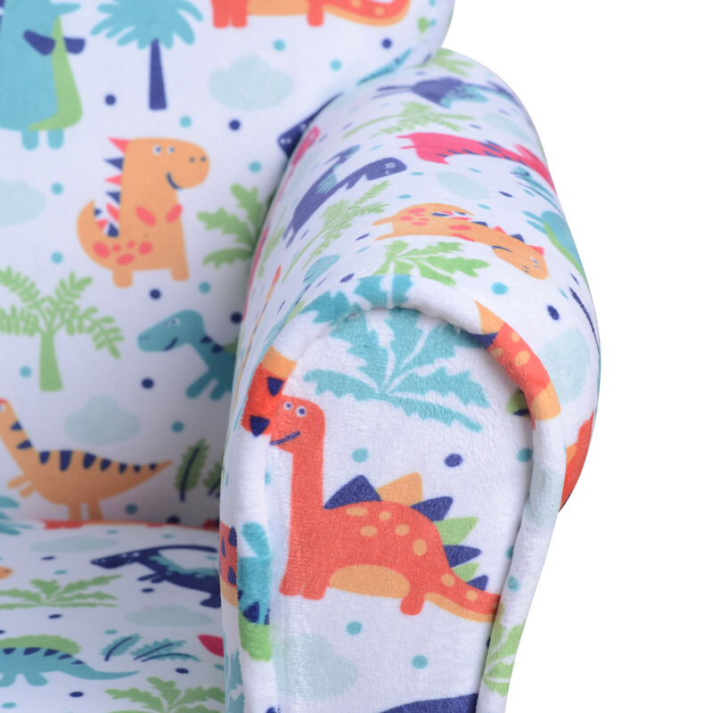 Hivvago Dinosaur Kids Armchair with Plush Padding image number 7