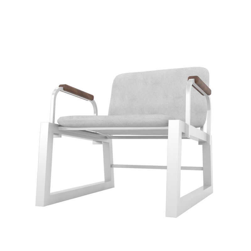 Whythe White Accent Chair