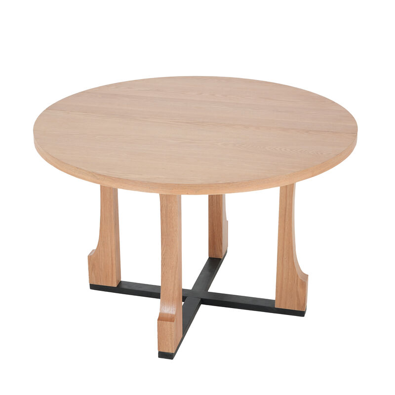 Merax Round Farmhouse Dining Table