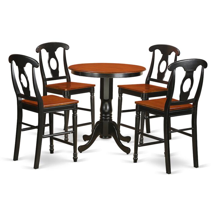 5 Pc Dining counter height set - high top Table and 4 Dining Chairs.