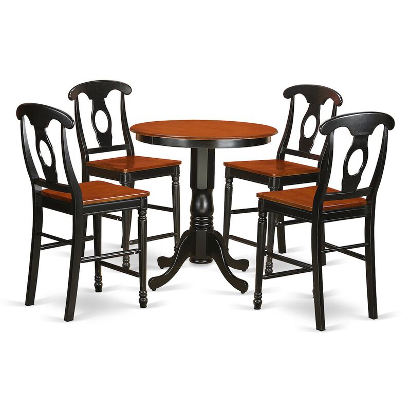 5 Pc Dining counter height set - high top Table and 4 Dining Chairs.