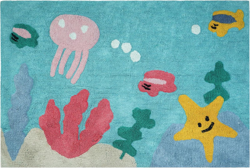 HomeRoots Starfish Youthful Washable Area Rug image number 0