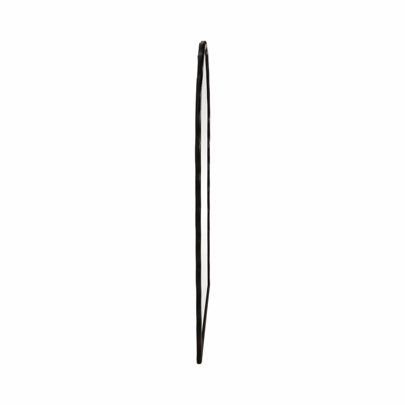 31x59" Wavy Leaner Mirror, Black image number 2