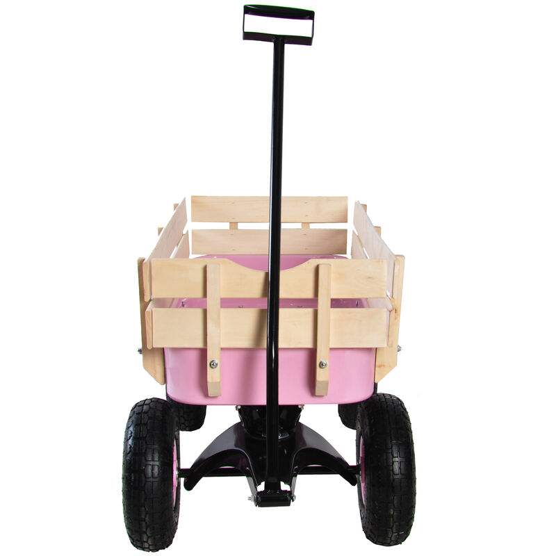 Streamdale All-Terrain Pull Wagon with Wood Railing image number 3