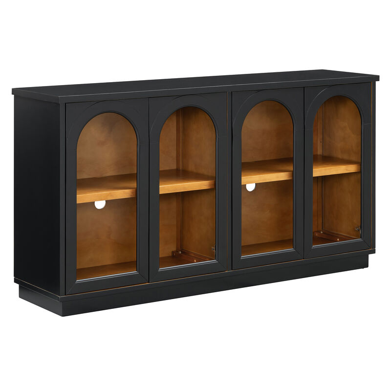Wazeck Arched Glass Sideboard image number 0