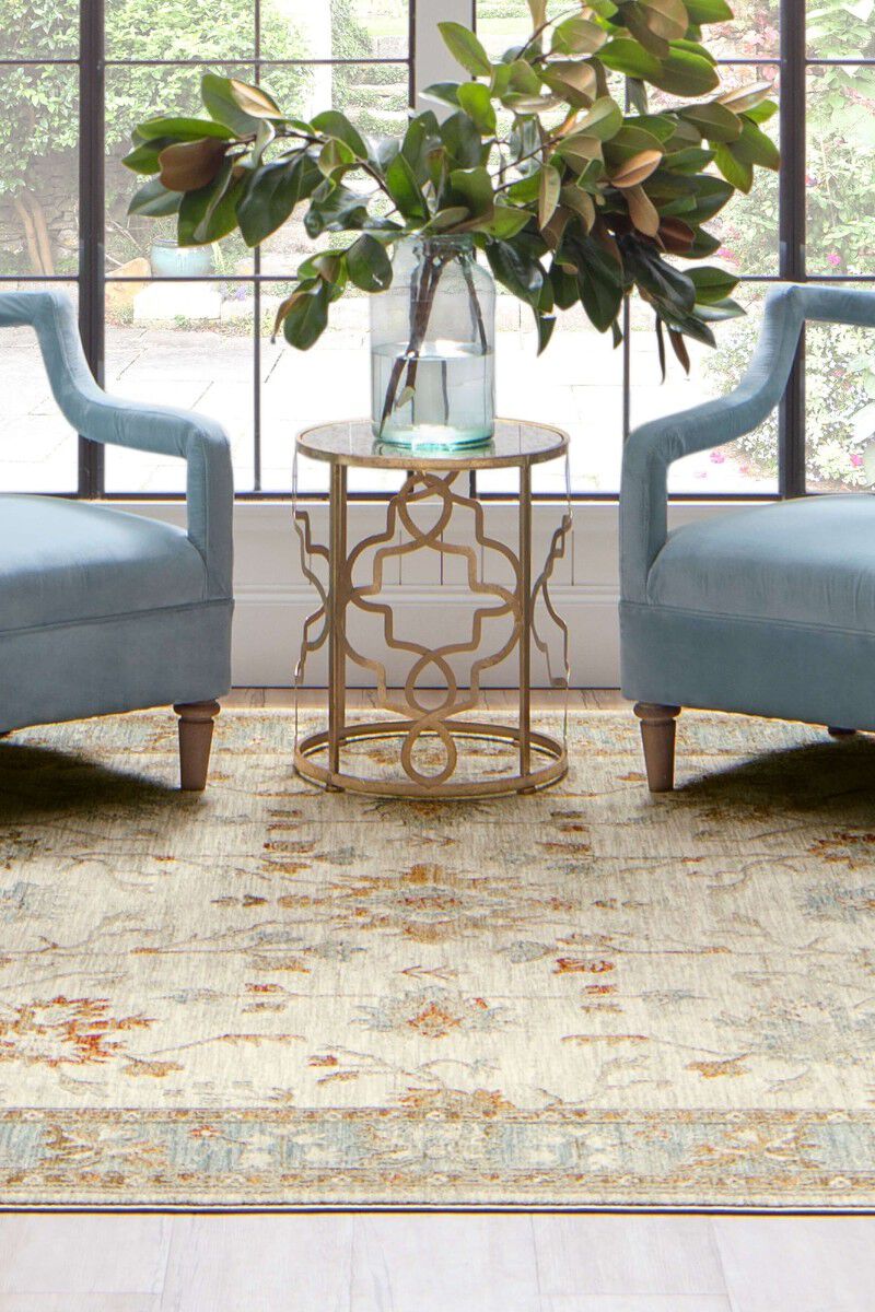 Adalia Iznik Cream 10' x 14' Rug image number 7