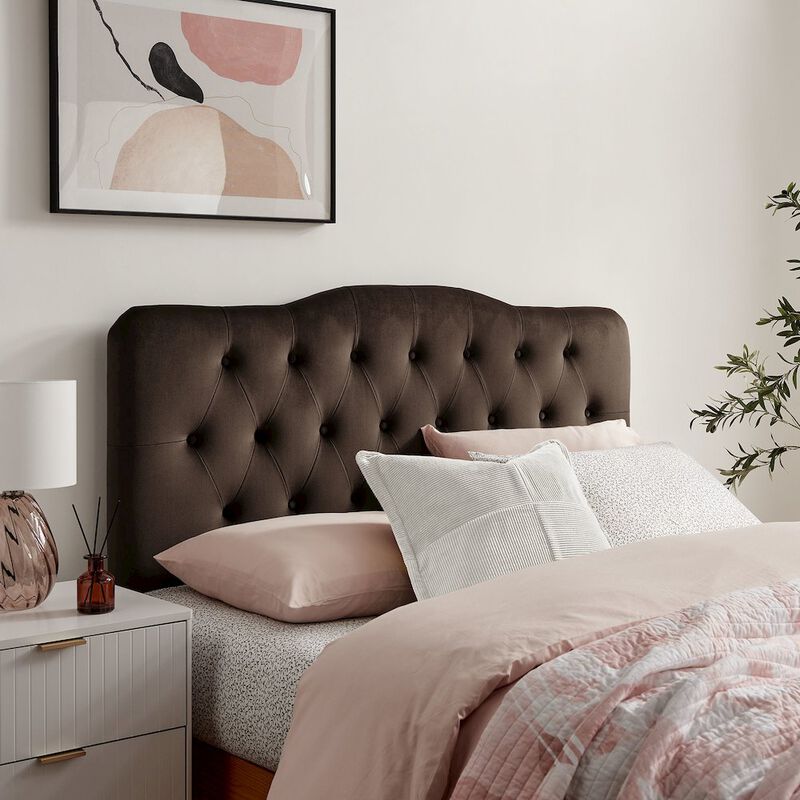 Annabel Stain-Resistant Performance Velvet Full Headboard image number 6