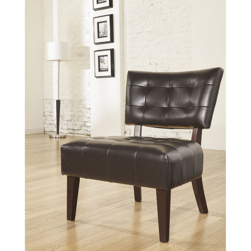 Streamdale Blended Leather Accent Chair with Oversized Seat image number 1