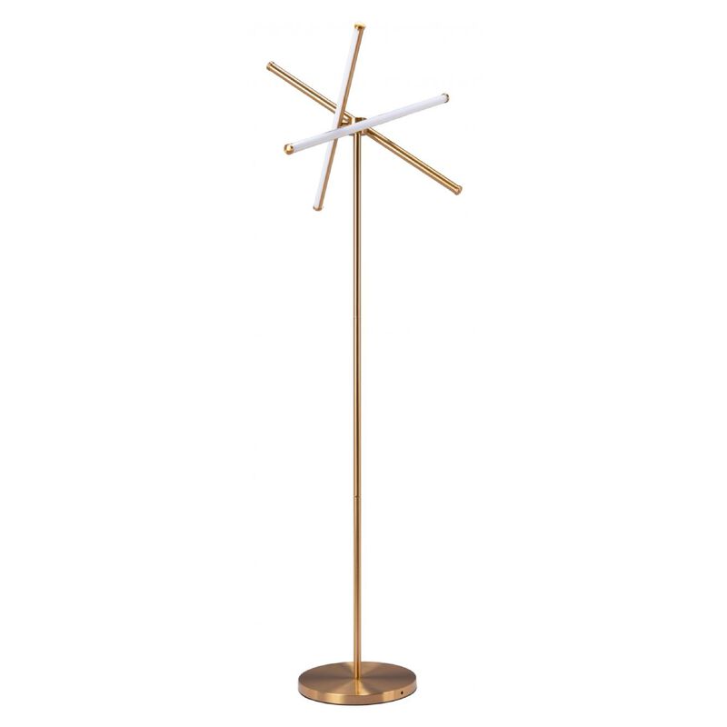 Garza Floor Lamp Brass image number 3