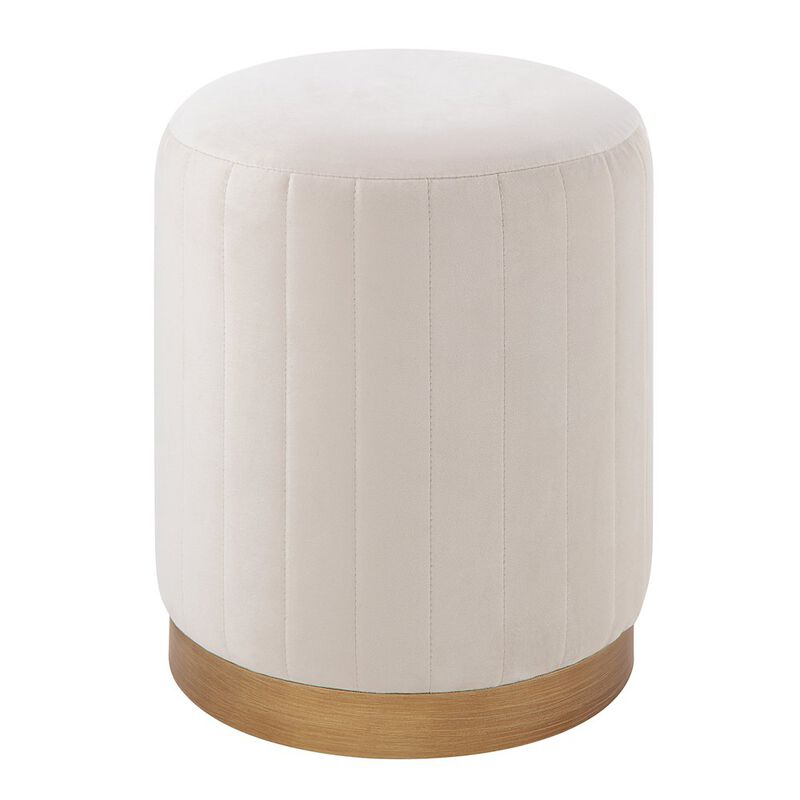 Renwil Baylor Ottoman In Cream Color
