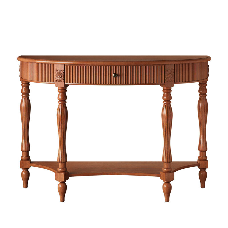 Muxtur Half Moon Console Table image number 0