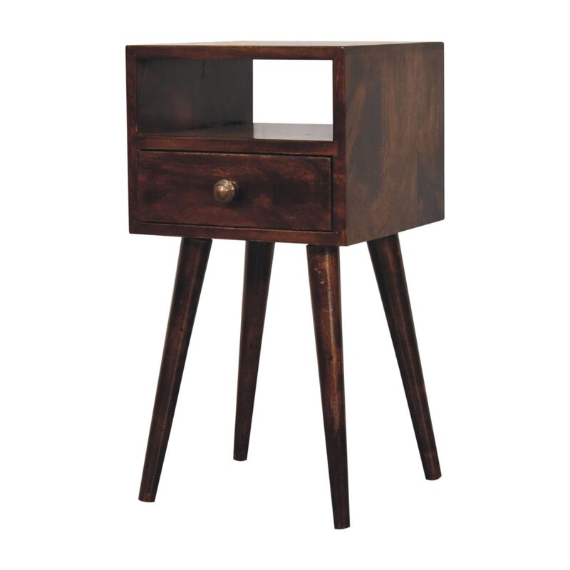 Artisan Furniture Solid Wood Mini California Walnut Bedside