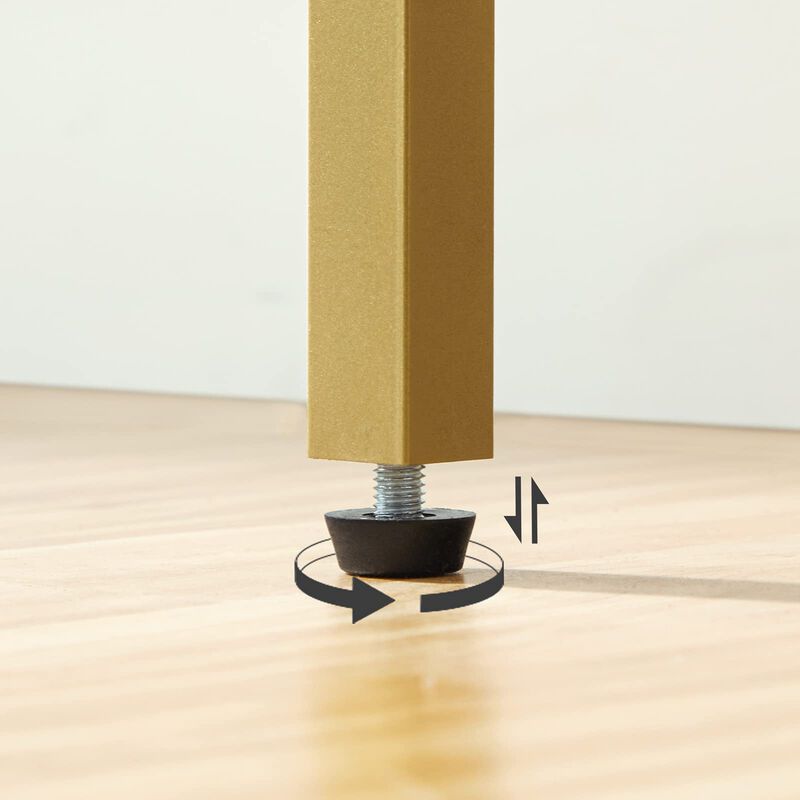 Narrow Entryway Console Table with Space-Saving Design-Gold image number 5
