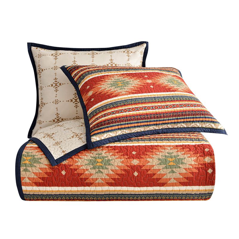 Del Sol Twin Reversible Quilt Set image number 0