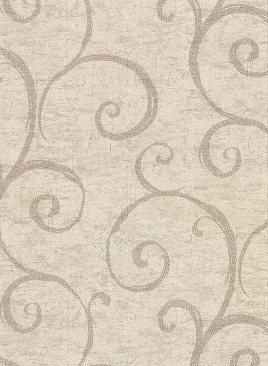 Newbury Taupe Geometric Faux Plaster Wallpaper