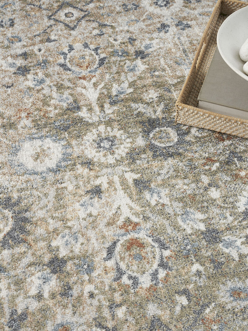 Astra Machine Washable ASW16 Gold Gray 4' x 6' Rug