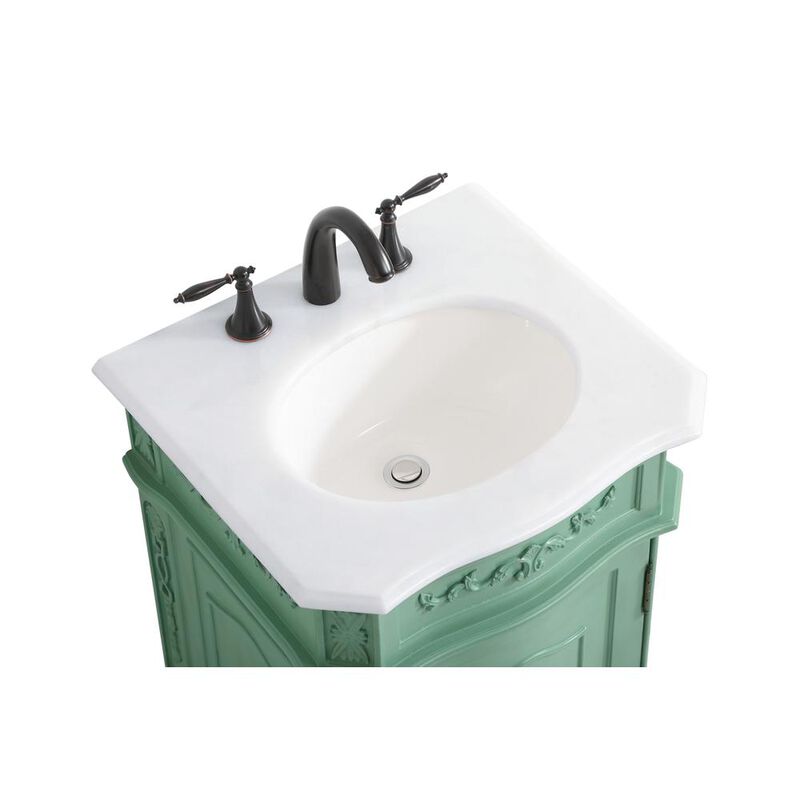 Elegant Kitchen and Bath 21 inch Single Bathroom vanity in vintage mint