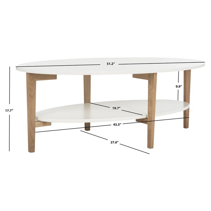 Safavieh WOODRUFF OVAL COFFEE TABLE