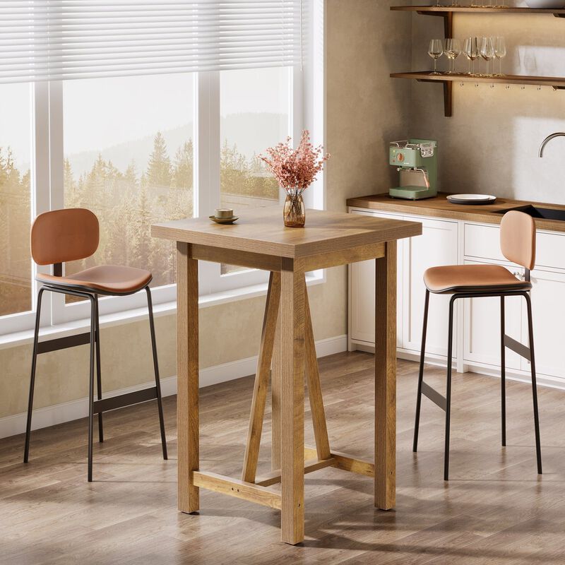 Modern Square Bar Table with Counter Height Design for Home and Dining image number 4