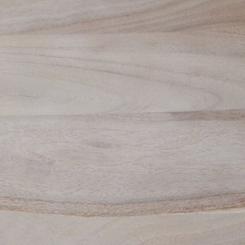 Renwil Antares Side Table In Beige, Black Color