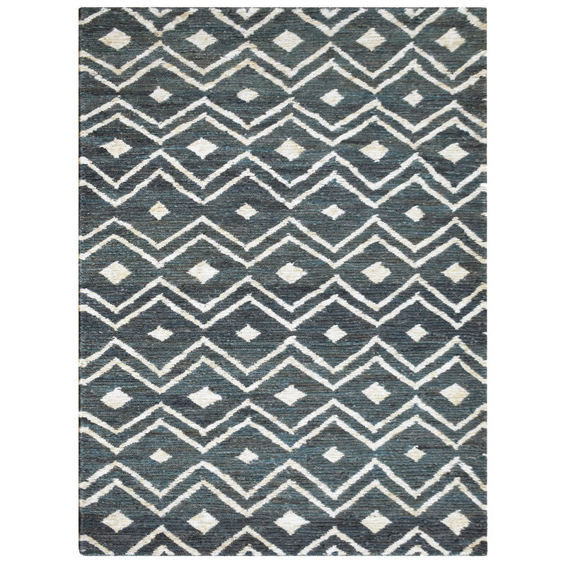 HAND KNOTTED SUMAK JUTE ECO-FRIENDLY Contemporary AREA RUGS  - Rectangle Shape, Contemporary, High Pile, Natural Fiber, Outdoor Indoor Handmade Area Rugs (J00078) image number 0