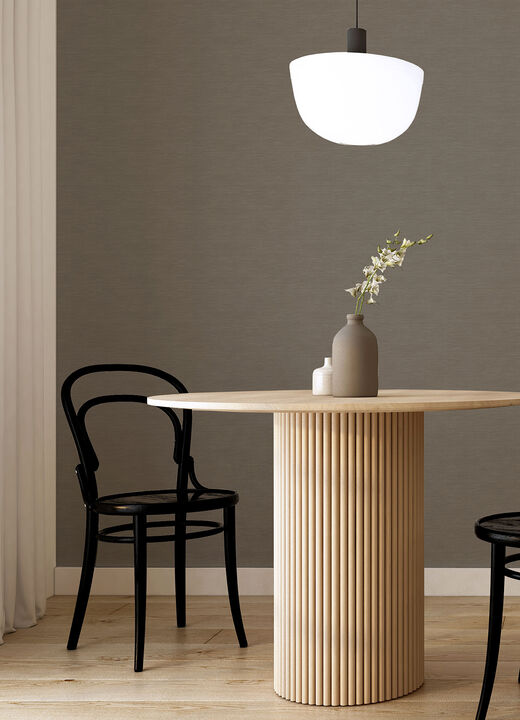 Moroccan Dark Brown Sisal Texture Wallpaper