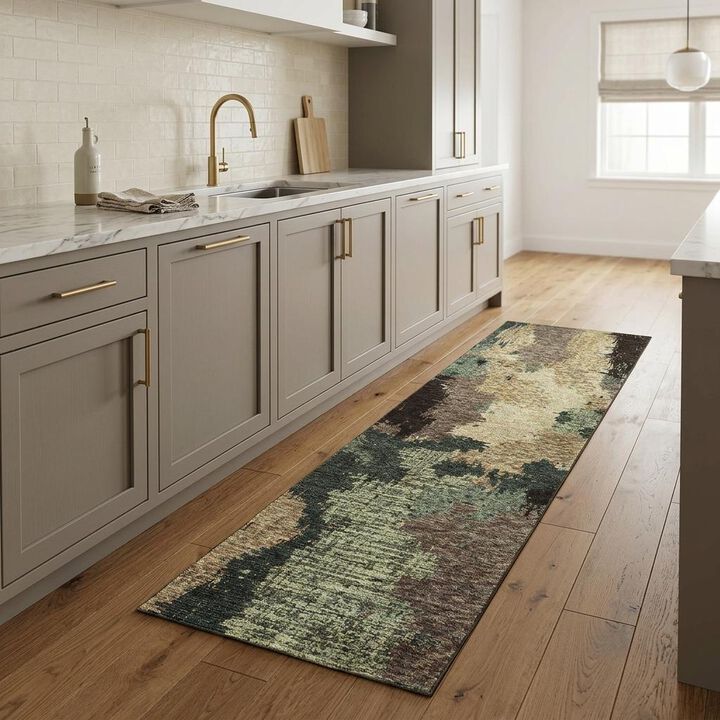 HomeRoots Abstract Runner Rug
