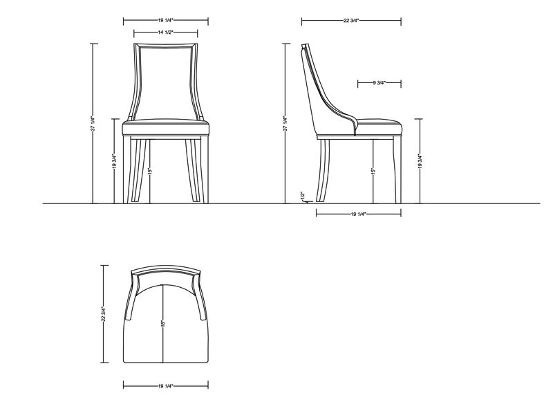 Grand Gray Dining Chairs (Set of 2)