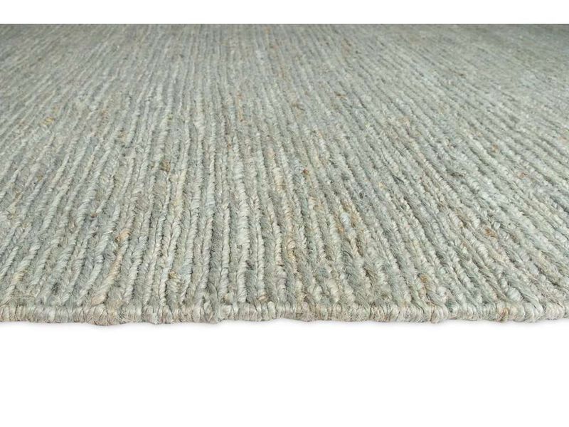 Clover Brown And Green Braided Jute Runner Rug image number 3