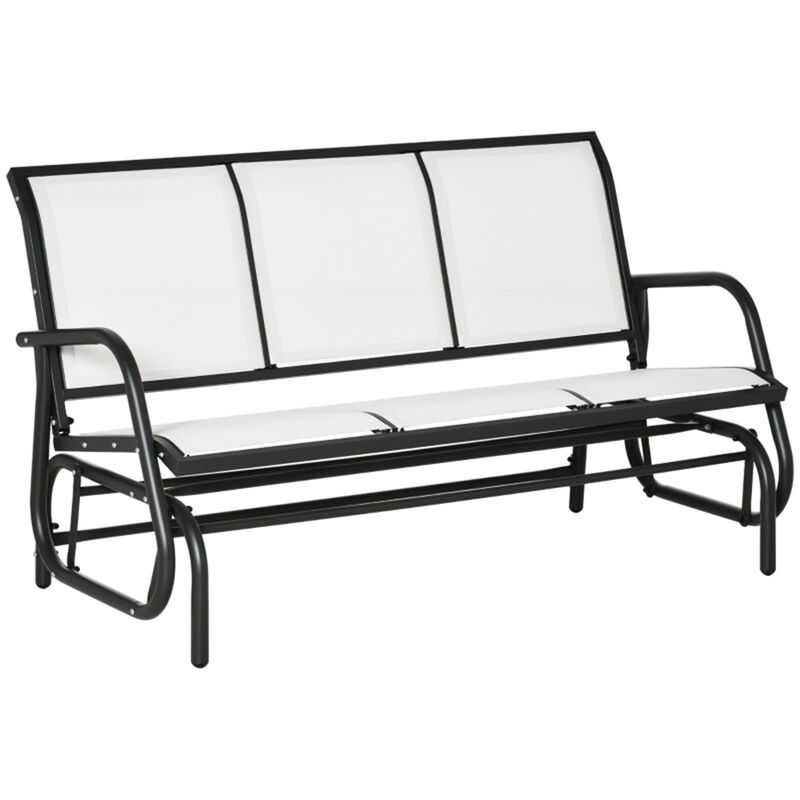 Spacious Outdoor Bench for 3 People Perfect for Courtyard and Porch