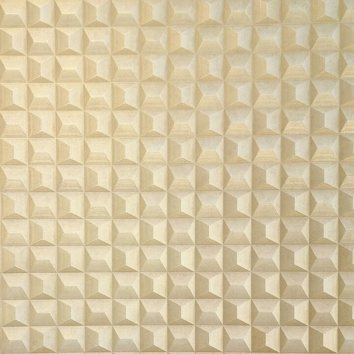Romero Gold 3D Geometric Wallpaper