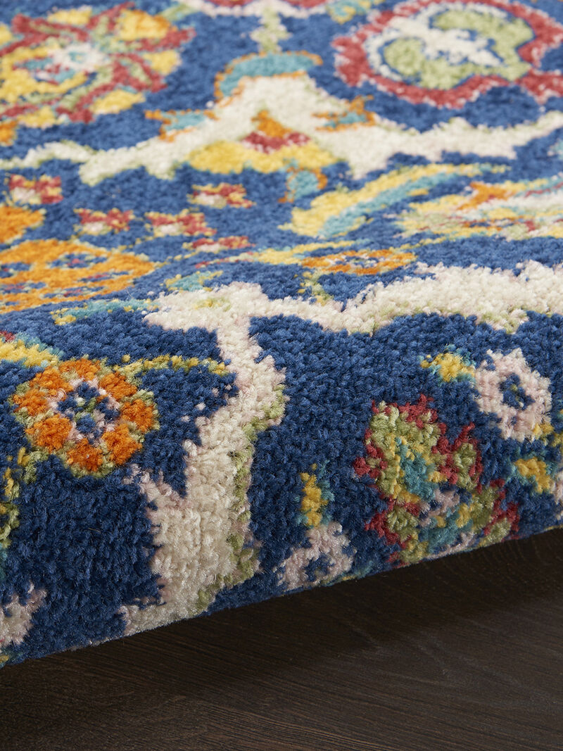 Allur ALR03 Navy/Multicolor 6' x 9' Rug