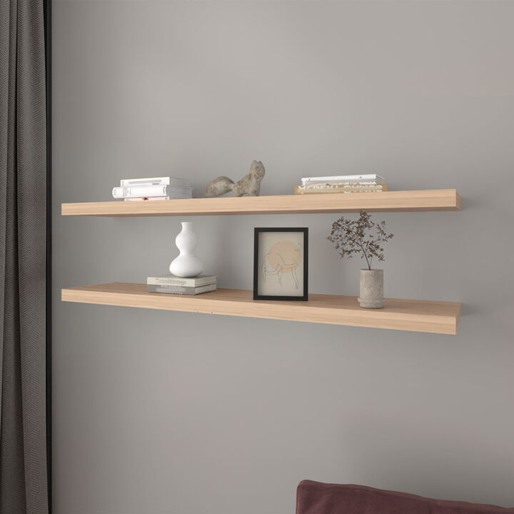 Floating Shelf Lyle, Living Room, Light Pine