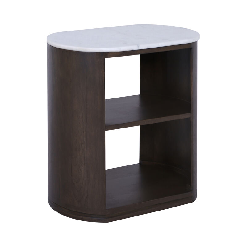 22x21" Side Table W/ Shelf image number 0