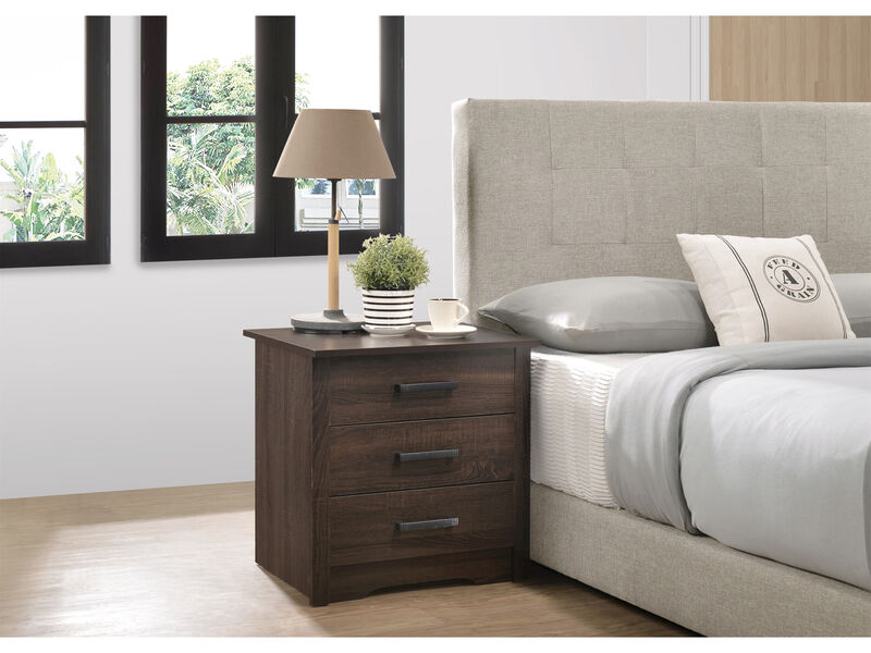 Hudson 3-Drawer Nightstand (23 in. H x 18 in. W x 22 in. D)