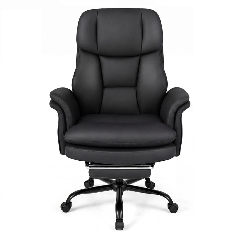 Ergonomic Cross Legged Office Chair Big and Tall with Retractable Footrest image number 0