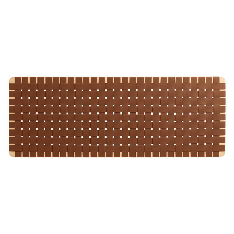 Sparta Weave Wall-Mount Vegan Leather Queen Headboard image number 0