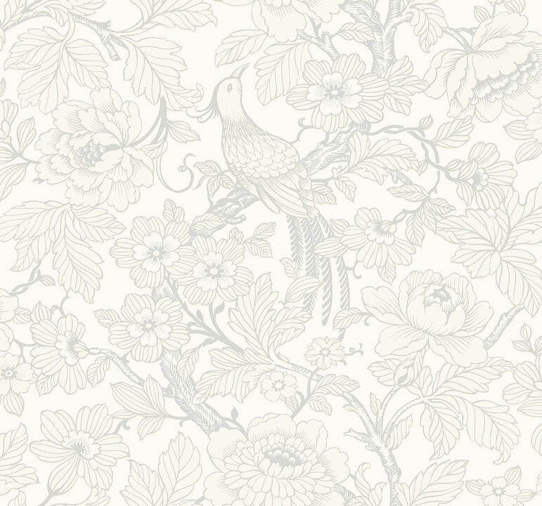 Beaufort Dove Peony Chinoiserie Wallpaper (Set of 2)